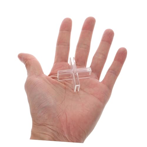Alipis Aquarium Lid Clips Set 10pcs Glass Fixing Clamps Transparent Plastic Easy Install for Aquarium Decor Fish Tank Partition
