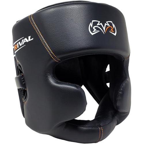 RIVAL Boxing RHG60F 2.0 Workout Full Face Headgear - Adjustable Lace Top, Chin Protection, and Multi-Layered Foam Padding - size: Small