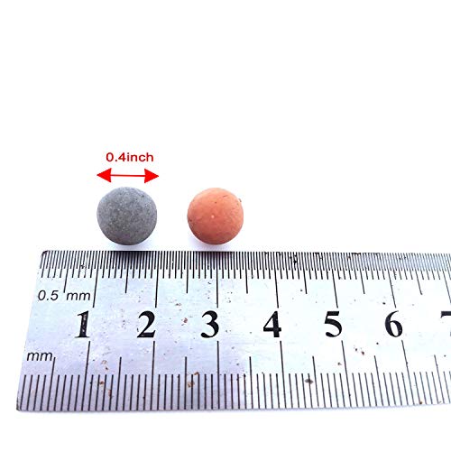 100-Pack Ceramic Aquarium Decor Balls, 0.4-Inch Fish Tank Ornaments for Freshwater Tanks
