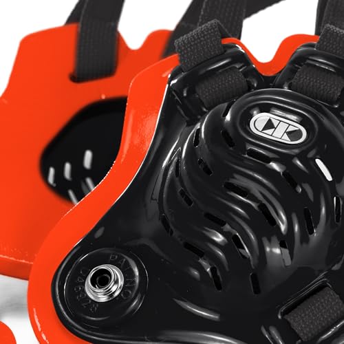 Cliff Keen Tornado Wrestling Headgear - color: Black / Orange / Black