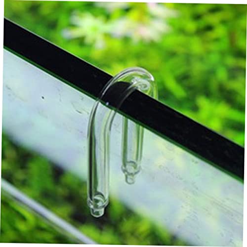 DECHOUS U Shaped Diffuser Connector Tube for Aquarium Glass Regulator Accessory for Fish Tank Practical Replacement for Injection Systems