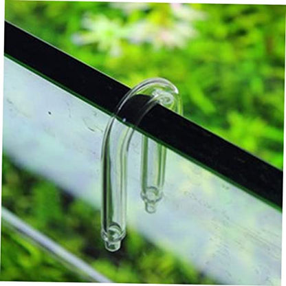DECHOUS U Shaped Diffuser Connector Tube for Aquarium Glass Regulator Accessory for Fish Tank Practical Replacement for Injection Systems