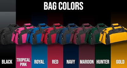 Personalized Wrestling Duffel Bag with Shoe Compartment – Custom Name Wrestling Gear Bag – Athlete Gym Bag for Boys & Girls – Team Travel Sports Duffel with Separate Shoe Pocket - color: Black, style: Wrestling