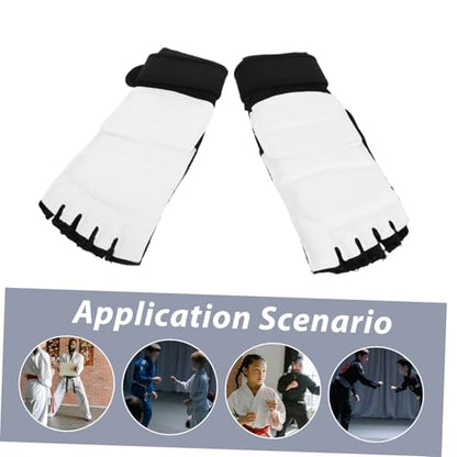 Didiseaon Taekwondo Foot Protector Pads and Martial Arts Foot Guard, Non-Slip XL Size Boxing Sparring Gear for Kickboxing MMA Training, Sturdy Footwear for Men and Women