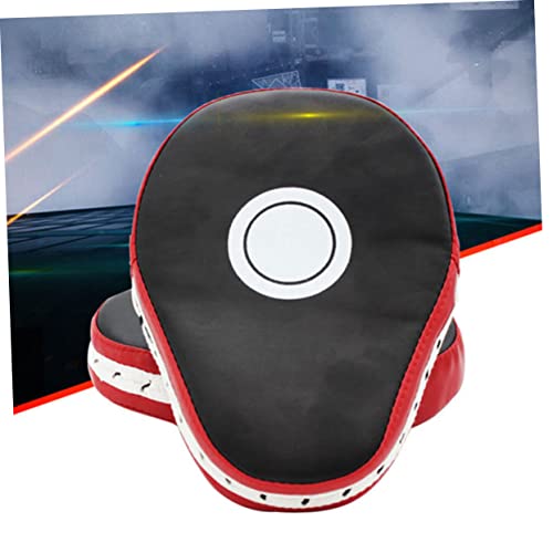 Handheld Boxing Pads Curved Taekwondo Training Mitts for MMA Kickboxing Kung Fu Durable Red Black with Enhanced Inner Padding for Strike Absorption
