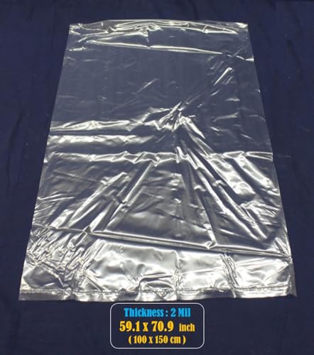Extra Large Storage Bags 59x71 Inches Huge Plastic Bags for Furniture, Big Luggage, Industry Equipments, Business and Agriculture Use (5 pcs)