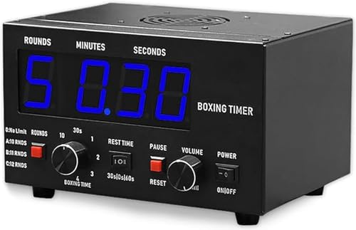 LED Digital Interval Timer for MMA, Kickboxing, Boxing & Martial Arts Training - Perfect for Home Gym & Fitness Workouts (Blue) - color: Blue