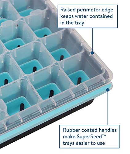Burpee SuperSeed Seed Starting Tray | 36 Cell Reusable Seed Starter Tray | for Starting Vegetable, Flower & Herb Seeds | Indoor Grow Kit for Plant Seedlings | for Germination Success - size: 36 Cells