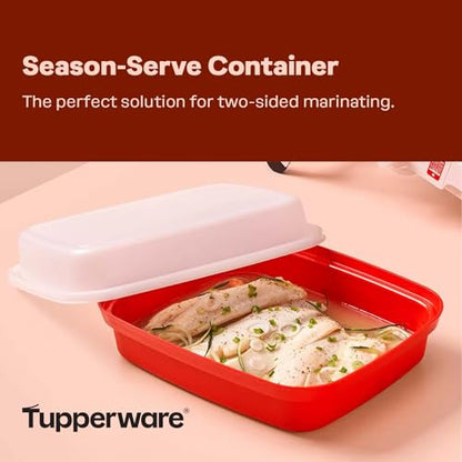 Tupperware Season-Serve Marinating Container, Dishwasher Safe and BPA Free Container (2.9 L/12.5 Cups)