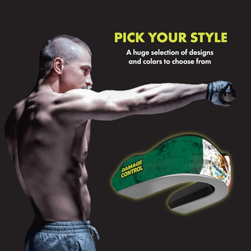 DAMAGE CONTROL Extreme Impact Sports Mouth Guard w/Case – Mexican Flag - color: Mexican Flag Ei, size: Adult