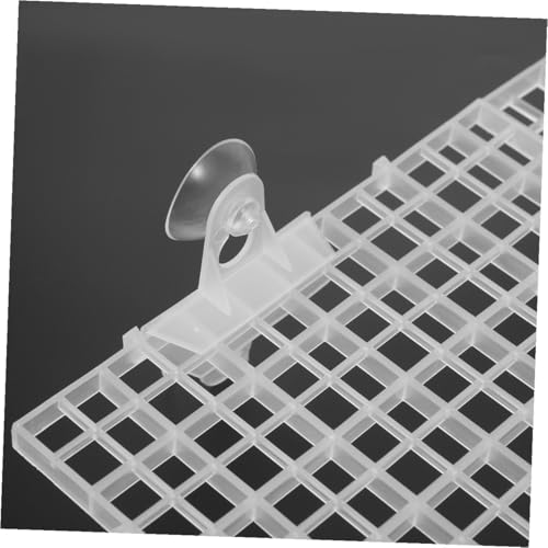Aquarium Fish Tank Divider with Suction Cups White Isolation Boards Anti-Jumping Transparent Partition for Peaceful Multi-Species Aquatic Tank Separation and Reusable Use