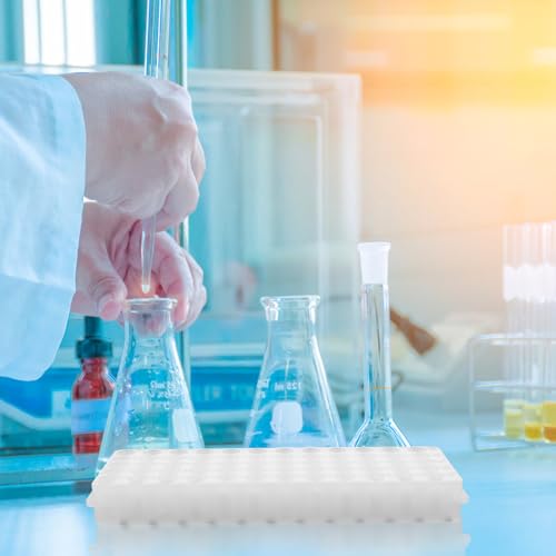 2pcs Double-Sided Test Tube Rack Slots Microcentrifuge Tube Holder Organizer for for Lab Storage and Sampling