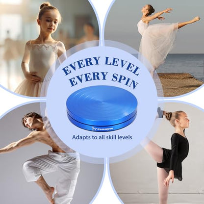 Metal Ballet Turning Disc Board,Improving Pirouette skills & Balance, Professional Sturdy Training Equipment for Dancing,Gymnasts & Figure Skating, Portable Non Slip Spin Disc Board for Kids & Adults,Gift Idea