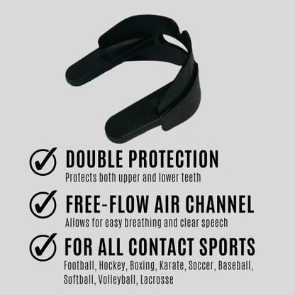 Ultra-Guard Orthodontic Mouthguard Without Strap, Clear, Double Protection - color: Clear
