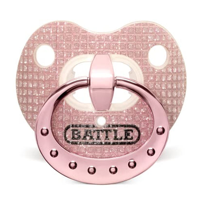 Battle Binky Oxygen Football Mouthguard | Maximum protection for safe secure fit, Built-in airflow channels, No boiling required, Advanced composite material - color: Pink Diamond