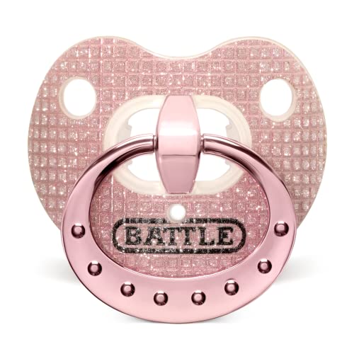Battle Binky Oxygen Football Mouthguard | Maximum protection for safe secure fit, Built-in airflow channels, No boiling required, Advanced composite material - color: Pink Diamond