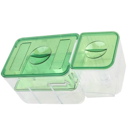 DOITOOL Pneumatic Hatching Box Aquarium Isolation Tank for Fish Fry Nursery Transparent Fish Tank Fry Box with Self-Guided Circulation for Home Aquatic Pets