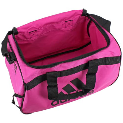 adidas Power Gym Bag – Lightweight Small Duffel, Intense Pink/Black/Diablo, OSFA - color: Intense Pink/Black/Diablo