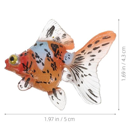 Toyvian Safe Lightweight Plastic Fish Model Toys Goldfish Simulation for Boys and Girls Education