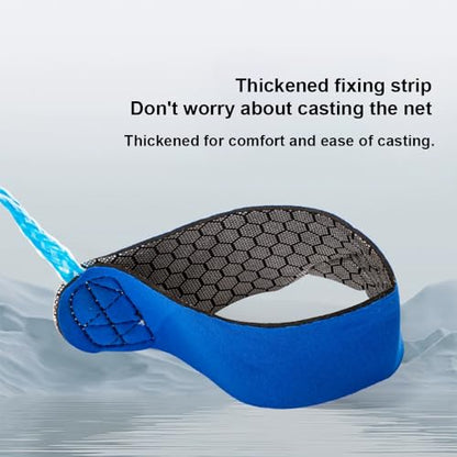 KAFELE Large Frisbee-Style Tire Line Casting Net, Bottom Anti-Hanging Chain, Suitable for Beginners, Easy to Use