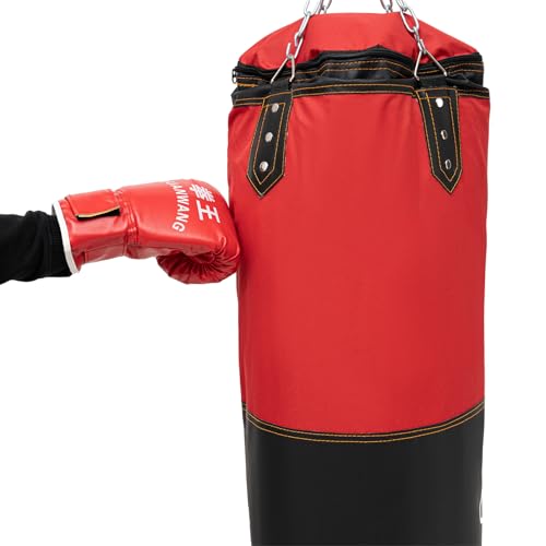 Punching Bag for Adults, PU Heavy Boxing Bag Set, Unfilled Heavy Punching Bag