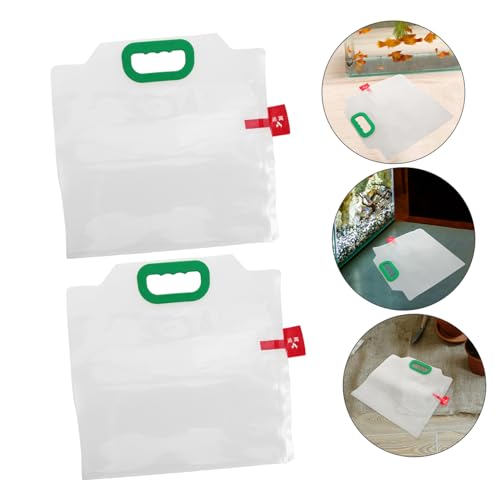 Yardwe Reusable Oxygen Fish Transport Bag Portable Handheld Shipping Bags for Live Fish Leakproof Heavy Duty Plastic Packaging with Oxygen Support