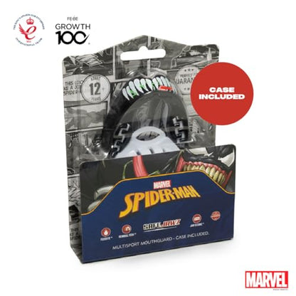Marvel Venom Sports Mouth Guard, Adult Dual Layer Mouthguard with Case - color: Venom, size: Adult (12+ Years)