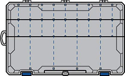 Flambeau Outdoors Zerust MAX 5003ZM Tuff Tainer - Partial Bulk Storage Compartment Section, 25 Compartments and 15 Removable Dividers 14.25" L x 9.125" W x 2" D Fishing and Tackle Storage Utility Box - size: 5003ZM - 14.25" x 9.125" x 2"