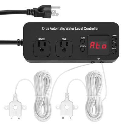 Auto Top Off System, Oritis Water Refiller Water Level Controller Automatic Water Change for Aquarium Fish Tank Swimming Pool Saltwater Freshwater, Sump Pump Pits