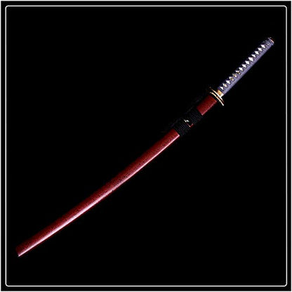 Katana Handmade Full Tang Sharp, Alloy Tsuba Japanese Samurai Sword High Carbon Steel 1060,T10 1095, 40-Inch - color: Dragen fly