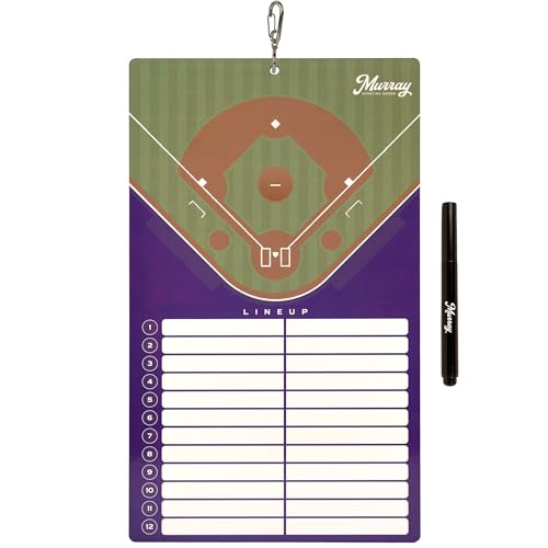 Murray Sporting Goods Baseball Team Colors Dry Erase Coaches Clipboard - style: Purple