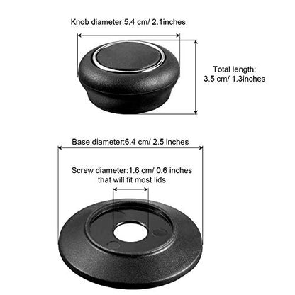 Patelai 4 Pieces Pot Lid Knob Pan Lid Holding Handle Universal Kitchen Cookware Replacement Pot Cover Knob