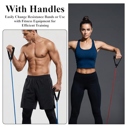 10 Pcs Exercise Resistance Bands with Handles