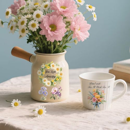 10 Pcs Flower UV DTF Cup Wraps, Floral Plants UV DTF Rub on Transfer Sticker Inspirational Quotes Waterproof Transfer Sticker Decals for 16OZ Glass Cups Water Bottle DIY Crafts - style: Flower