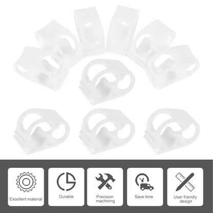 10 Pcs Adjustable Silicone Tube Clamps Flow Control Hose Clips for Wine Siphon Beer Infusion Bottles Corrosion Resistant Soft Tube Shut Off Regulators