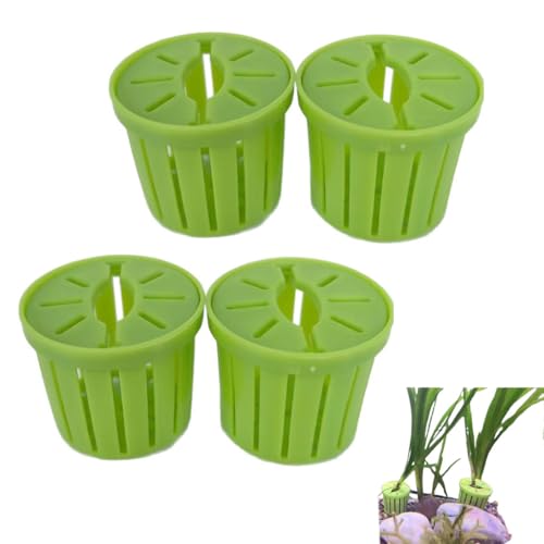 4 Pack Aquarium Plant Holder Fish Tank Plants Pots Anti-Floating Aquarium Plant Weights Aqua Soil Container for Echinodorus Bleheri Live Freshwater Plants Substrate Tabs Fertilizer Stratum