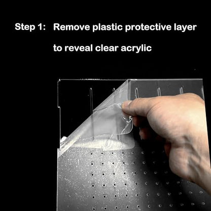 Acrylic Aquarium Divider Kit 5.5/10 / 20L / 20H / 29 / 40B / 55/75 / 125gal Fish Tank with Suction Cups - size: 55gal Aqueon