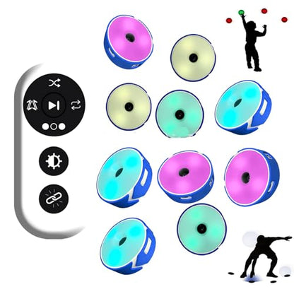 Flash Reflex Reaction Training Light Kit, Multi-Function Speed Agility Reaction Equipment, Suitable for Sports Training (Blue) - color: Blue