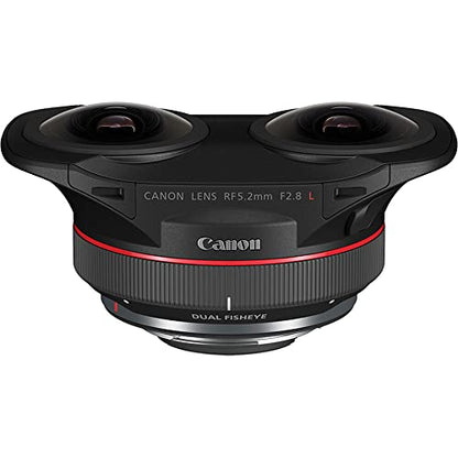 Canon RF 5.2mm f/2.8 L Dual Fisheye 3D VR Lens (5554C002) + Sling Backpack + Cleaning Kit + Lens Cap
