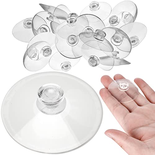 30 Pack Small Suction Cups 45mm/1.75in Anti-Collision Sucker Pad Without Hooks for Glass Table Tops and Home Decoration - color: Mushroom-Shaped Head, size: 30Pcs-45mm