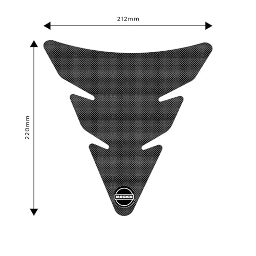 Motorcycle Accessories Centre Tank Pads/Anti-slip Pads/Traction Non-Slip Mats Fuel Tank Protection for Mogico (Black Fatboy)