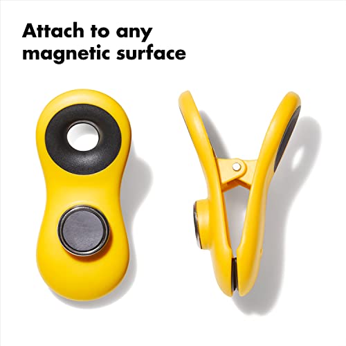 Oxo All Purpose Magnetic Clips, 1 EA - color: Navy Blue/Yellow/Red & Light Blue, size: 4 Piece All-Purpose Set
