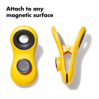 Oxo All Purpose Magnetic Clips, 1 EA - color: Navy Blue/Yellow/Red & Light Blue, size: 4 Piece All-Purpose Set