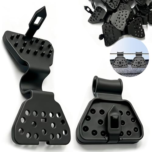 60PCS Shade Cloth Clips 2026 New Shade Clamps,Sunscreen Net Clips,Reusable Dual-buckle Fabric Clips,Fabric Clamps Heavy Duty Lock Grip for Garden,Fence Mesh fabric fasteners,Agricultural Greenhouses