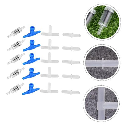 20pcs Fish Tank Air Flow Control Valves Aquarium Oxygen Shunt Head Plastic Air Flow Splitter Easy to Operate for Various Aquariums