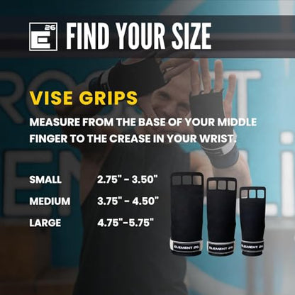 Element 26 IsoComp Hand Grips for CrossFitting and Gymnastics | Gloves for WODs, Gymnastics, Cross Training, Pull ups, Muscle ups, and Bar work, Kevlar Tactical Grips for Men and Women - size: Medium, style: Vise Grips
