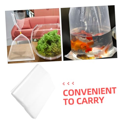 Sosoport 50pcs Fish Packaging Bags for Live Fish Transport Shipping Bags with Stable Design Leak and Air Permeable for Optimal Aquatic Condition for Aquarium Use