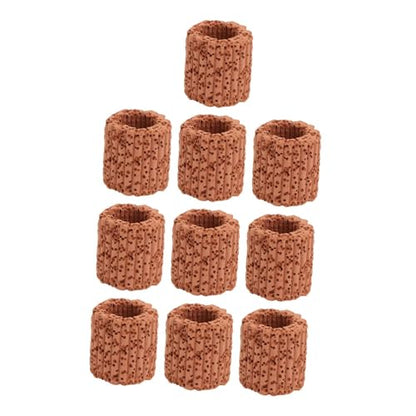 Mikikit 10Pcs Durable Ceramic Water Plant Fixed Ring for Fish Tank Supplies Reusable Aquarium Accessories to Support Healthy Growth and Reduce Odors for Aquatic Plants