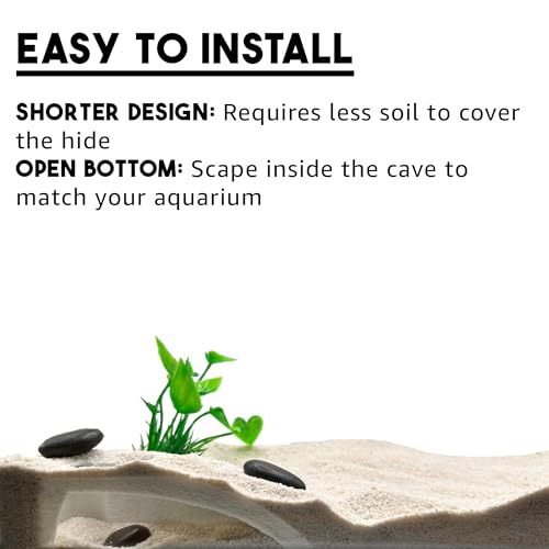 Natural Aquarium Tunnel Cave | Shrimp Hide Cave (Black)