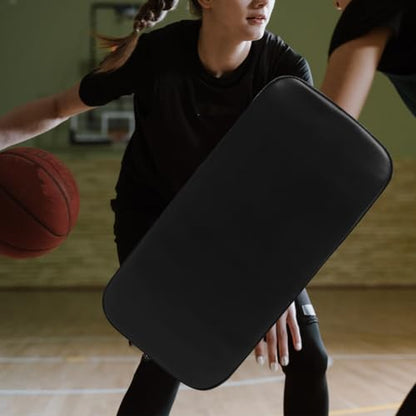 Mipcase Football Training Blocking Pad, Sports Training Blocking Mat for Basketball Contact Drills, Wear-Resistant Handheld Blocking Pad, Black